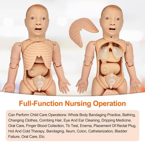 Child Nursing Manikin - Medical School CPR & First Aid Training Dummy for Professional Patient Care, Nursing Skills Practice, Pediatric Emergency Simulations in Kuwait