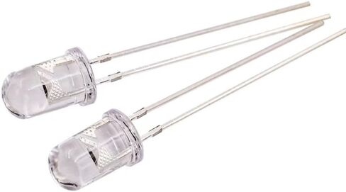 100 جهاز كمبيوتر شخصى 3mm 940nm الأشعة تحت الحمراء IR باعث أضواء LED ديود واضح شفاف عدسة مستديرة DC 1.2V-1.5V 20mA إضاءة لمبة مصابيح مكونات الالكترونيات مؤشر انبعاث الضوء in Kuwait