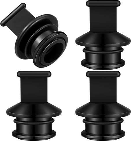 Seenelling 4 قطع سوداء F/1-1/8 مجموعة قابس تصريف القارب PVC من خلال سدادة سدادة مصارف الهيكل استبدال لأجزاء القارب من أنبوب تصريف الفائض من Livewell تمنع بشكل فعال تدفق المياه in Kuwait