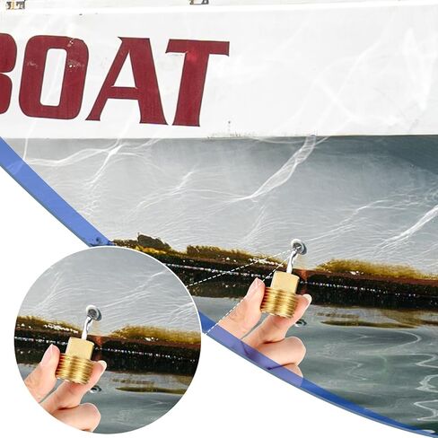 4 Pcs 1/2" NPT Solid Brass Drain Plugs, Commonly Applied in Boat Hulls, 2 Shaped Solid Brass Boat Hull Spare Garboard Drain Plug for Many Models in Kuwait