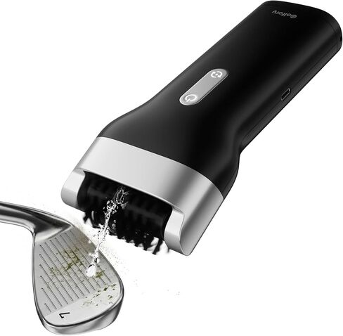 Electric Golf Club Cleaner Brush with Water,Portable Golf Brush and Groove Cleaner,800RPM Motor,60ml Tank,Type-C Rechargeable,Quick-Replace Nylon Brush Head,Golf Accessories for Men,Golf Gifts in Kuwait