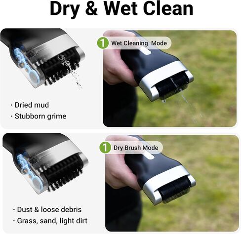 Electric Golf Club Cleaner Brush with Water,Portable Golf Brush and Groove Cleaner,800RPM Motor,60ml Tank,Type-C Rechargeable,Quick-Replace Nylon Brush Head,Golf Accessories for Men,Golf Gifts in Kuwait