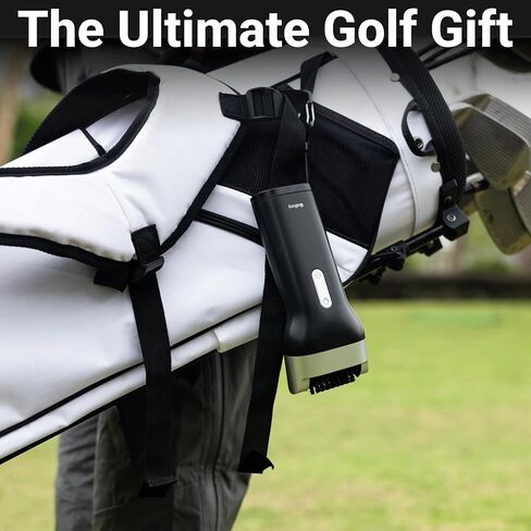Electric Golf Club Cleaner Brush with Water,Portable Golf Brush and Groove Cleaner,800RPM Motor,60ml Tank,Type-C Rechargeable,Quick-Replace Nylon Brush Head,Golf Accessories for Men,Golf Gifts in Kuwait