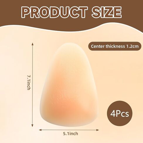 2 Pairs Dance Adhesive Silicone Knee Pads Reusable Gel Knee Protectors for Women Girls Ballet Dancing Yoga Skating Shock Absorption & Skin-friendly Protection in Kuwait