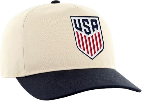 قبعة كرة القدم الأمريكية من Icon Sports USMNT Soccer US - قبعة قابلة للتعديل - شعار لون المنزل رمادي in Kuwait