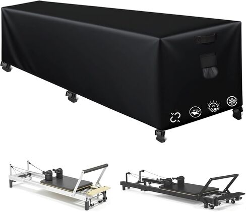 Reformer Protective Cover, 101" Wx31 Dx23 H, 600D Oxford Waterproof for Pilates Reformer, with 6 Straps and Storage Bag, Dustproof UV Resistant in Kuwait