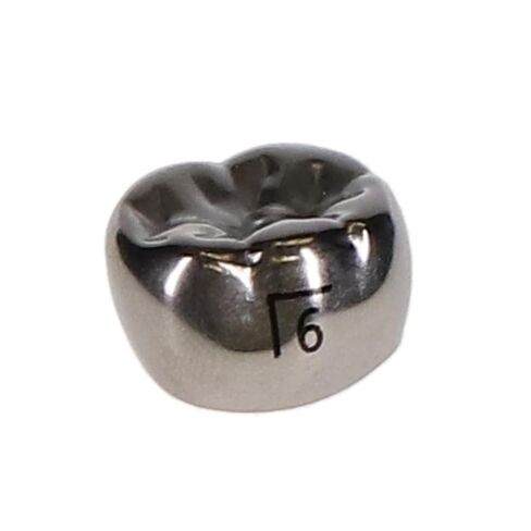 3M ESPE 6-LL-6 Nichro مقاس #6 من الفولاذ المقاوم للصدأ تيجان مولية سفلية يسار دائمة 5/Bx in Kuwait