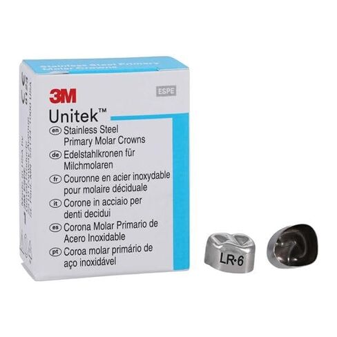 3M Solventum 900146 Unitek Crowns الفولاذ المقاوم للصدأ المولي الأساسي الأول #6 أسفل اليمين 5/Bx in Kuwait