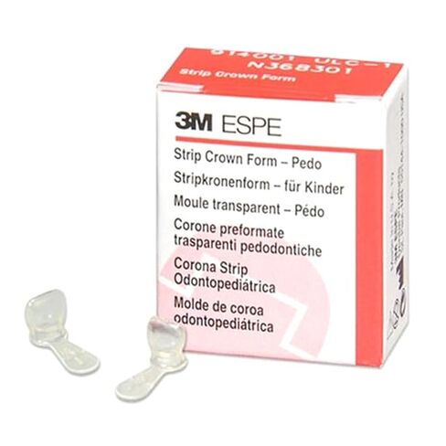 3M ESPE 914002 Unitek Pedodontic Strip Crown Forms #2 الجزء العلوي الأيسر المركزي 5/Pk in Kuwait