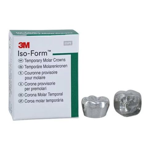 3M ESPE L69 Iso-Form تيجان معدنية مؤقتة أول ضرس سفلي يسار 5/Bx in Kuwait