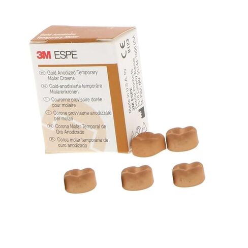 3M ESPE 940322 Gold Anodized Crown Forms #2 Upper Right 5/Pk in Kuwait