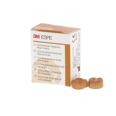 3M ESPE 940322 Gold Anodized Crown Forms #2 Upper Right 5/Pk in Kuwait
