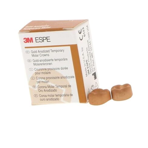 3M ESPE 940322 Gold Anodized Crown Forms #2 Upper Right 5/Pk in Kuwait