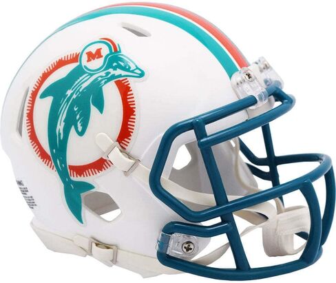 خوذة Miami Dolphins (1980-96) الأصلية من NFL Mini من Riddell in Kuwait