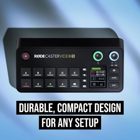 RØDE RØDECaster Video S - محول فيديو Podcast وواجهة الصوت - كاميرا متعددة، 4 × مدخلات فيديو (HDMI وUSB)، 1080p60، مشاهد متعددة المصادر in Kuwait