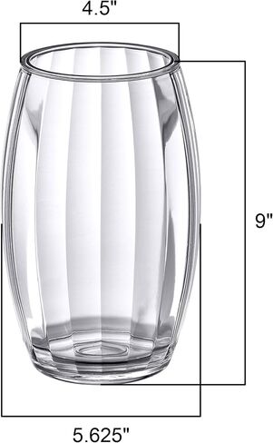 Amazing Abby - VinoLux - Acrylic Double-Wall Wine Chiller Bucket, Clear Plastic Insulated Champagne Cooler, Sweat-Free and Iceless Tabletop Bottle Holder for Party, Dinner, and Outdoor Entertaining in Kuwait