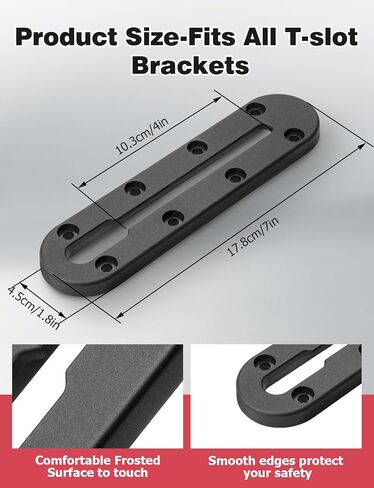 Mellbree Kayak Track, 7Inch Kayak Rail Mount Kayak Low Profile Track for Fishing Rod Holder, Fish Finder, Cup Holder, Anchor Cleats 2Pack in Kuwait