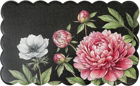 Anti Fatigue Scallop Mat 18x30 - Peony - Black in Kuwait