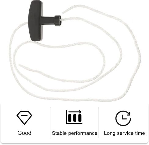Healeved 4 Sets Starter Rope Pull Cord with Recoil Starter Handle Grip for Lawnmower and Trimmer, Replaceable Nylon Rope with Abs Handle, Easy to Install for Weeding Generator in Kuwait