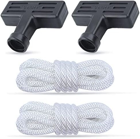 2 حزمة نكص كاتب سحب مقبض قبضة ومجموعة حبل متوافق مع محركات هوندا GX160 GX200 GX120 GX110، بديل لـ 28461-ZH8-013 in Kuwait