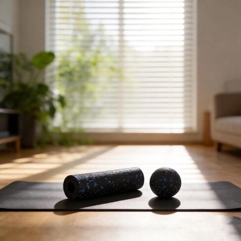 Mini Foam Roller Peanut Ball for Muscle Massage - for Trigger Point, Myofascial & Deep Tissue Massage. Ideal Pre/Post-Workout to Relax Tight Muscles, Relieve Soreness & Accelerate Recovery in Kuwait