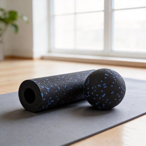 Mini Foam Roller Peanut Ball for Muscle Massage - for Trigger Point, Myofascial & Deep Tissue Massage. Ideal Pre/Post-Workout to Relax Tight Muscles, Relieve Soreness & Accelerate Recovery in Kuwait