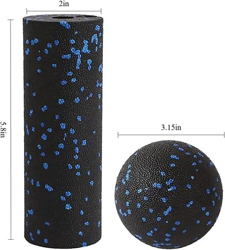Mini Foam Roller Peanut Ball for Muscle Massage - for Trigger Point, Myofascial & Deep Tissue Massage. Ideal Pre/Post-Workout to Relax Tight Muscles, Relieve Soreness & Accelerate Recovery in Kuwait