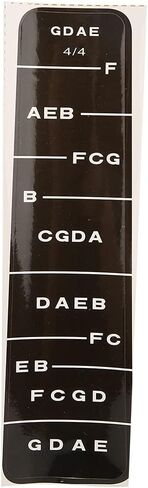 Violin Sticker 4/4 Black Blue Fingerboard Guide, Violin Sticker for Beginners, Self - Adhesive Note Position Markers with Non - Stick Glue, for Violin Learning and (BC01 4/4 Black) in Kuwait