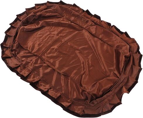 Piano Bench Cover Velvet Soft Anti Pilling Non Slip Cushion Cover for Home and Dining Room (Brown) in Kuwait