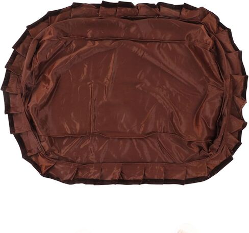 Piano Bench Cover Velvet Soft Anti Pilling Non Slip Cushion Cover for Home and Dining Room (Brown) in Kuwait