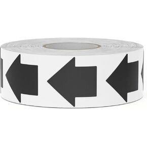 1 Inch Arrow Stickers Removable Vinyl Color Coding Labels Waterproof Self-Adhesive Direction Arrows Sign Decal for Office Warehouse Organization Black 1000 PCS in Kuwait