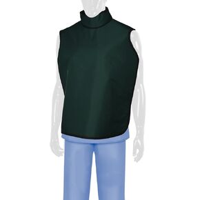 Quickship Dental Lead Apron – 0.25 mm Pb Eq, Lightweight Lead Core, Nylon Outer, Hook-and-Loop Neck, Hanging Loops, Black Binding (Ripstop Blue) in Kuwait