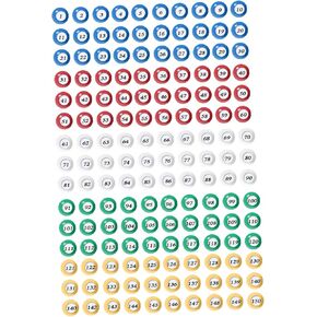 Milageto 150 Pieces Bingo Ball Number Balls Tally Balls Lottery Machine Easy Read Transparent Window Lightweight Portable PP Material Suitable for Family in Kuwait