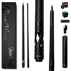 JIANYING Professional Carbon Fiber Pool Cue, 58" Low Deflection Billiard Cue with 11.5mm Tip, 19oz, 3/8 * 8 Pin Joint, Ergonomic Grip for Advanced Players in Kuwait
