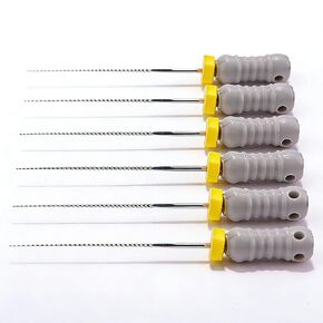 SIMILEHEVEN Dental Endo Files 25MM Endodontic Hand Use K-Files 6PCS Root Canal Treatment Files (15-40# Assorted) in Kuwait
