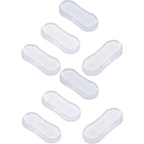 8Pcs Transparent Toilet Seat Bumper Set, Silicone Strong Adhesive Toilet Seats Lid Bumpers, Toilet Seat Bumpers, Silicone Adhesive Set, Lid Buffers for Home, Hotel, Hospital in Kuwait