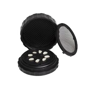 Dental Veneer Processing Case, 8-Slot Tooth-Position Tray, Plastic Mesh Lid, Replaceable Adhesive Pad, 100mm Round Organizer for Porcelain Veneers and Crowns, Lab, Clinic and Home Use in Saudi Arabia