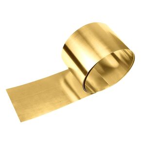 1Pcs Brass Sheet Roll, Thin Metal Foil Strip for Crafts Electrical DIY Projects - 1000mm x 10/20/30mm x 0.05/0.1/0.3mm in Saudi Arabia