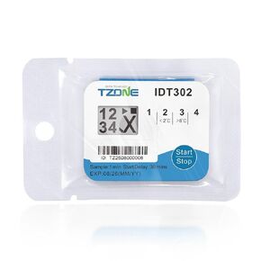 Tzone للاستخدام الفردي مؤشر درجة الحرارة LCD إنذار شريط درجة الحرارة الباردة 10 عبوات | -30 درجة مئوية إلى 70 درجة مئوية، IP67 مقاوم للماء، لشحن وتخزين الأدوية المبردة، يمكن التخلص منها، مؤشرات درجة الحرارة التي لا رجعة فيها in Kuwait
