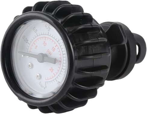 CHICIRIS 30PSI Inflatable Boat Air Pressure Gauge, Single Barometer with Hand Pump, for Rubber Dinghy Kayak Rafting Water Skiing Accessories in Kuwait
