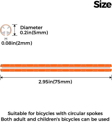 Spoke Reflectors – in 8 curated Colors for high-Visibility Reflection Under Light. They Enhance Safety and Style, offering Easy Installation with Lightweight, Durable Construction. in Kuwait