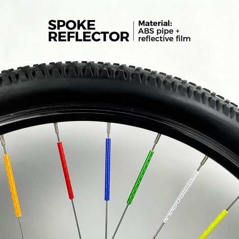Spoke Reflectors – in 8 curated Colors for high-Visibility Reflection Under Light. They Enhance Safety and Style, offering Easy Installation with Lightweight, Durable Construction. in Kuwait