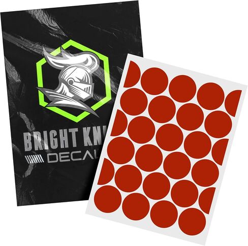 ملصقات عاكسة للضوء من BRIGHT KNIGHT DECALS - ملصقات أمان دائرية مقاس 1 بوصة للدراجات والقبعات الصلبة وخوذات الدراجات النارية، فينيل عاكس 3M، رؤية عالية في الإضاءة المنخفضة للدراجة الإلكترونية والسكوتر in Kuwait