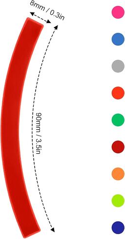 HUIOP Reflective Tape, 10pcs Adhesive Reflective Tape Cycling Warning Sticker Bike Reflector Tape Strip for Car Bicycle Motorcycle Scooter Wheel Rim Decoration in Kuwait
