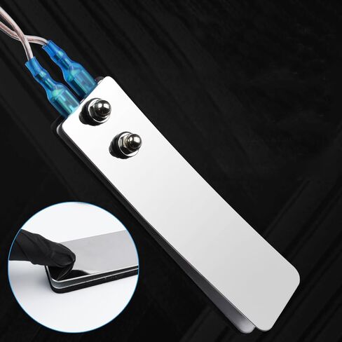 LESHOW Tattoo Foot Pedal Switch for Tattoo Machine Beginners and Artists, Featuring Flat Plate Clip Design, with 1/4 inch 6.35mm Plug and Stainless Steel Connecting Cable, Package Includes 2 Pedals in Kuwait