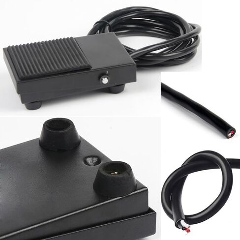 Ham Radio Momentary Foot Switch Pedal with 6FT 3 Pin Wire 250VAC 10A SPDT 1NO1NC Push-to-Talk Switch PTT Foot Switch Pedal for Mobile Radio Transceiver Headset Microphone Linear Amplifier in Kuwait