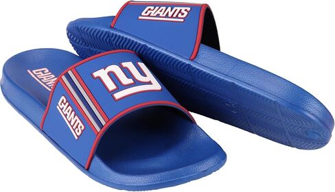صنادل FOCO New York Giants للرجال من NFL المصبوبة من إسفنج EVA | مقاوم للماء، مرخص رسميًا in Kuwait