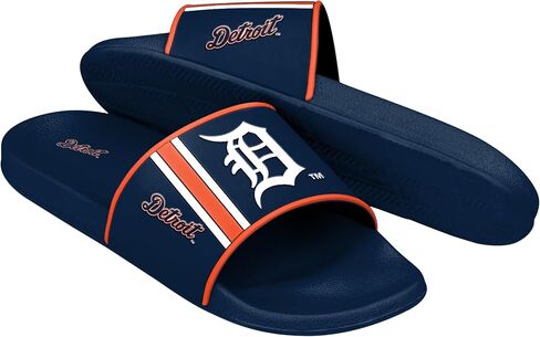 صنادل FOCO Detroit Tigers للرجال من MLB مصبوبة من إسفنج EVA | مقاوم للماء، مرخص رسميًا in Kuwait