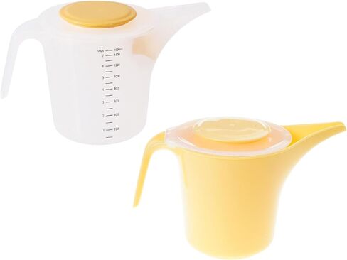 Measure Pitcher Splashs Mixing Cup with Lid & Filter 1500ml Pour Cup for Liquid Oil Vinegar Flour Kitchen Measure Pitcher with Splashs Cover in Kuwait