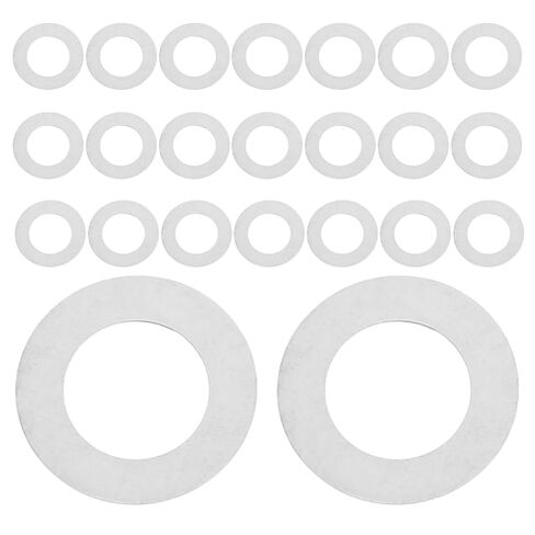 100pcs Door Handle Washers: Door Handle Spindle Repair Washers - Stainless Steel Flat Shims Gasket for Knob Stabilization Home Hardware Maintenance in Kuwait